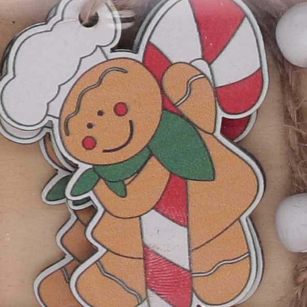 Pallina Natale cm.6 Soggetti Assortiti Legno Set pz.27 |Vacchetti