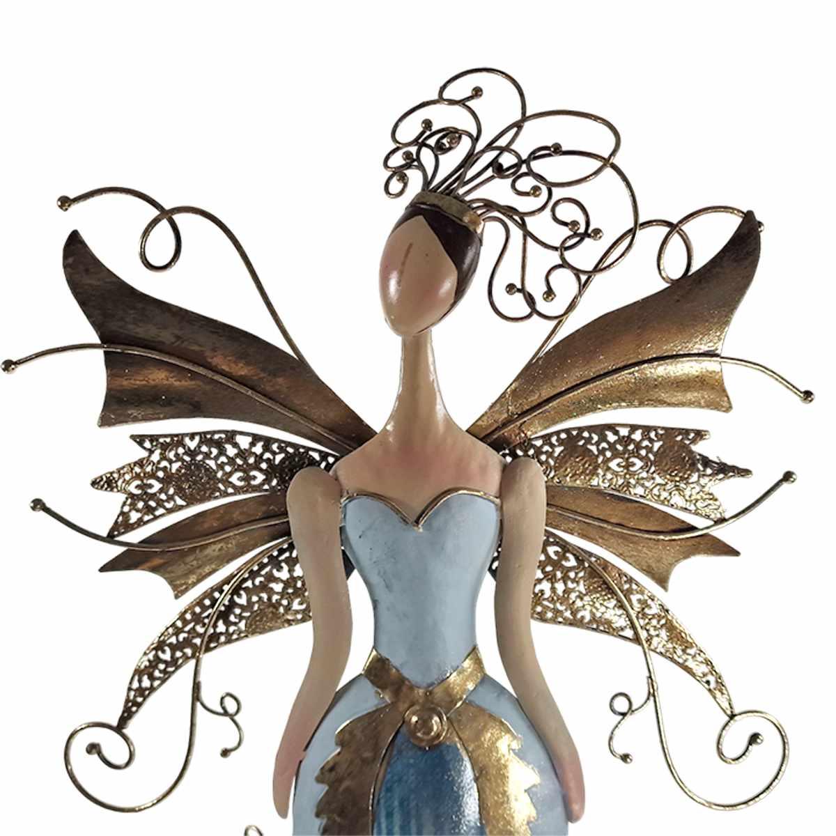 Angelo Fatina Metallo Blu/Oro cm.72 |Vacchetti