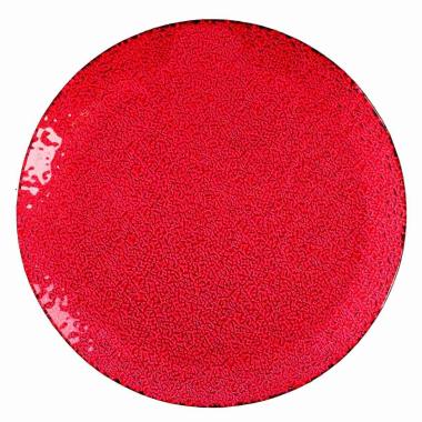 Piatto Tavola Vetro Rosso cm.Ã˜20 |Vacchetti