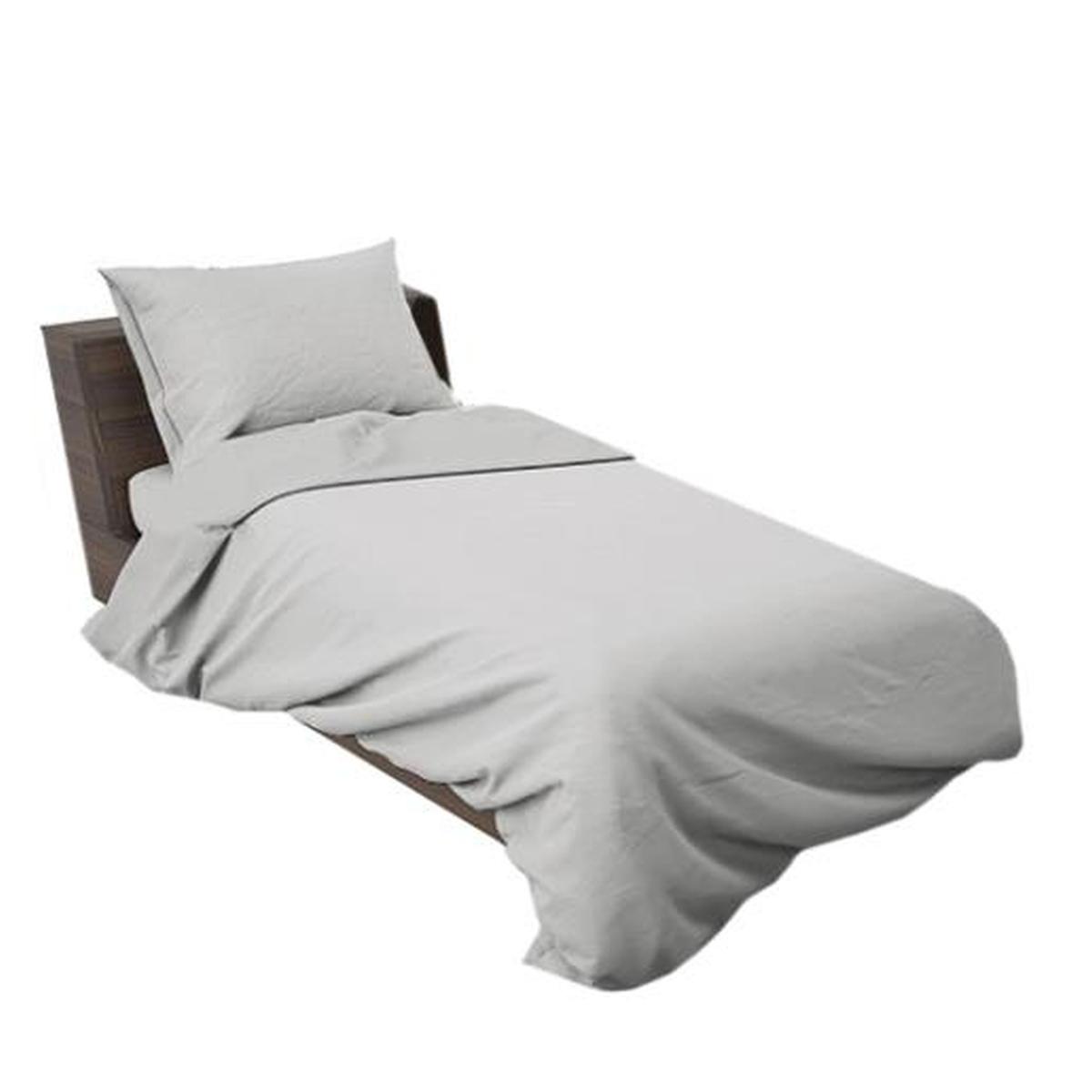 Lenzuola Singole 1 Piazza Grigio Perla Set pz.3 | Vacchetti