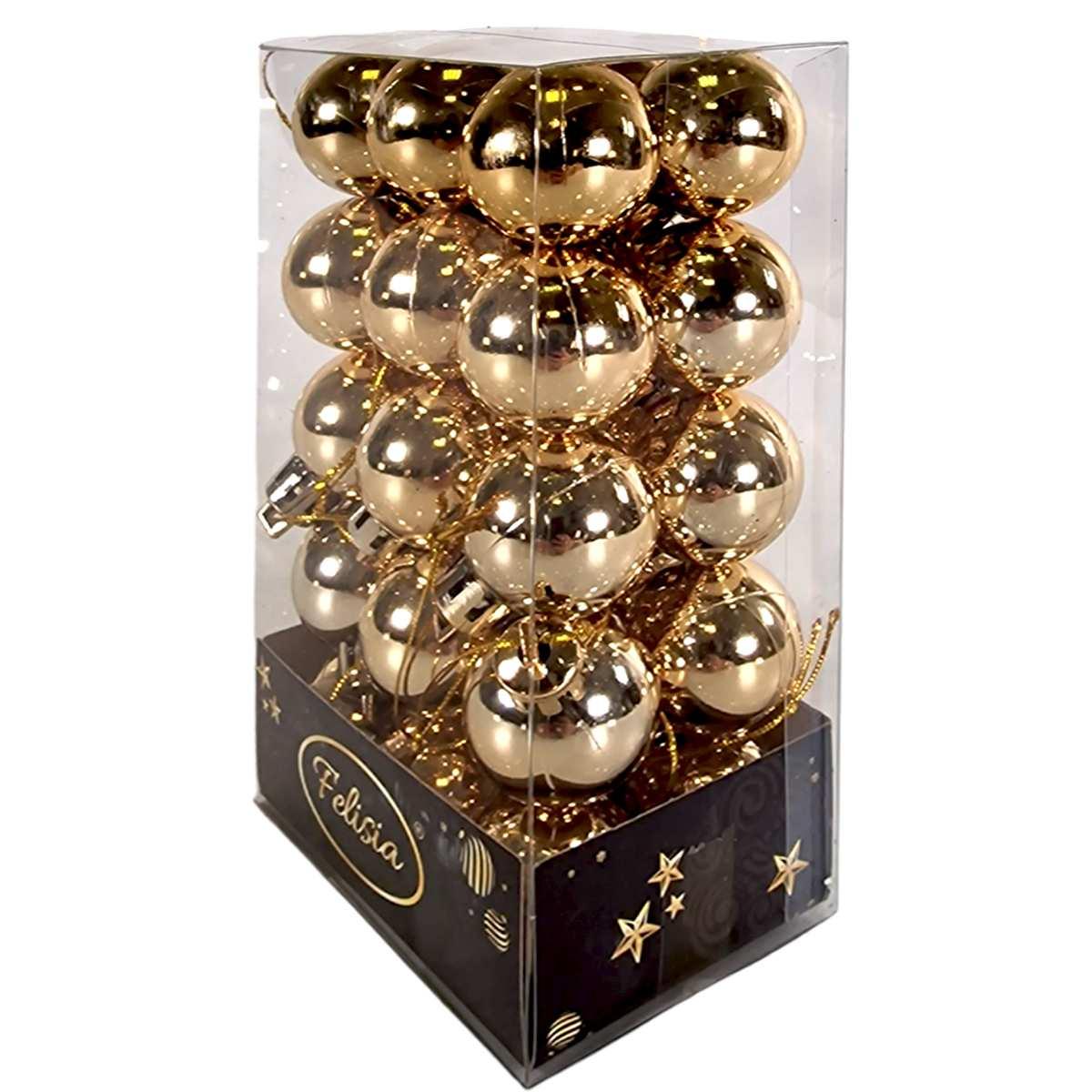 Pallina Natale cm.Ø3 Oro Set pz.30 |Cometa Collections