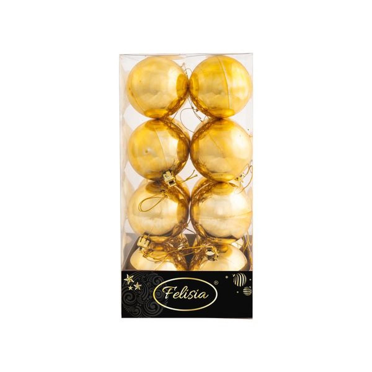 Pallina Natale cm.Ã˜6 Oro Set pz.16 |Cometa Collections