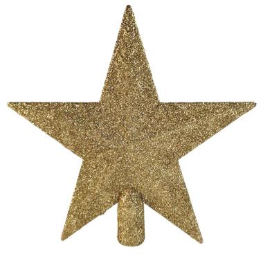 Puntale Albero Natale cm.20 Stella Oro Glitter |Cometa Collections