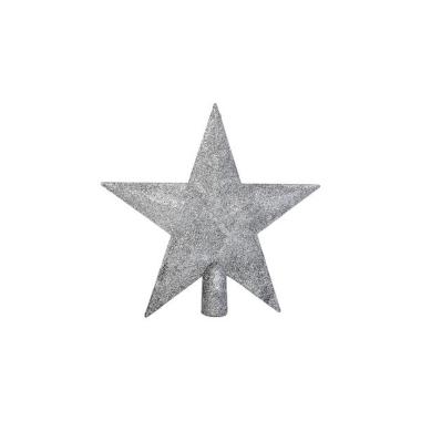 Puntale Albero Natale cm.20 Stella Argento Glitter |Cometa Collections