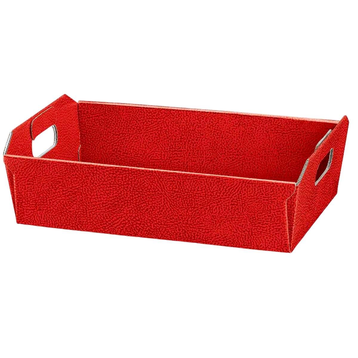 Cesto Natale Cartone Rosso cm.35x26x7 |Cometa Collections