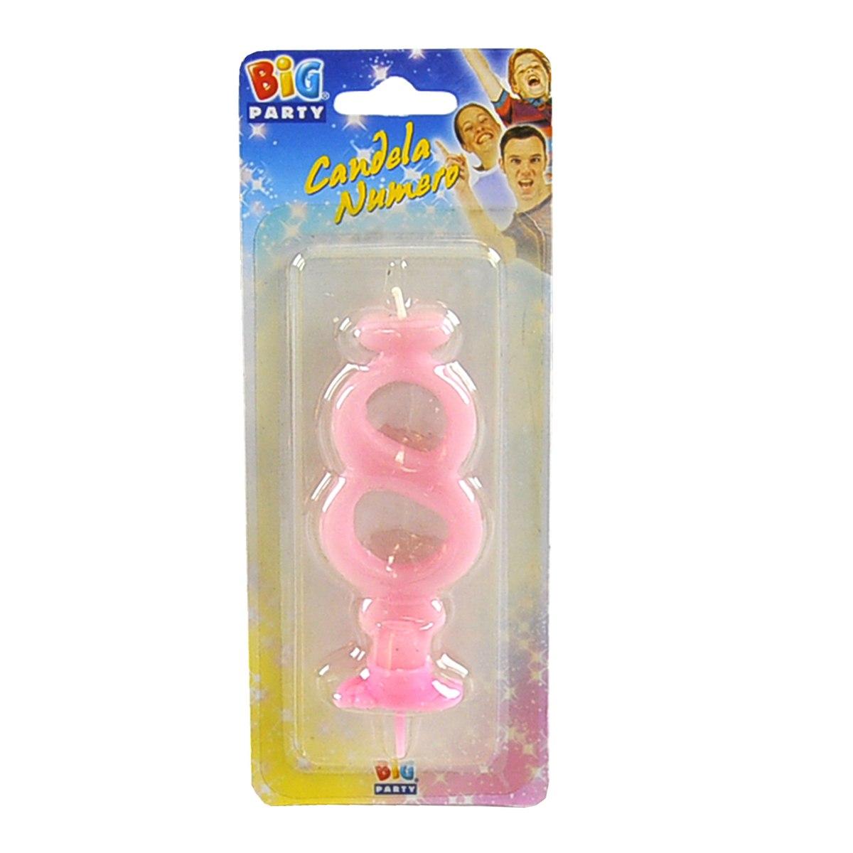 Candelina Compleanno N.8 Rosa |M2 Store