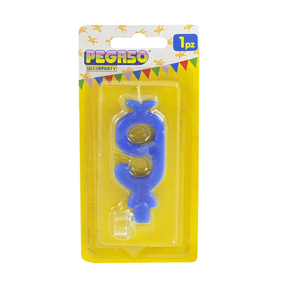 Candelina Compleanno N.9 Celeste |M2 Store