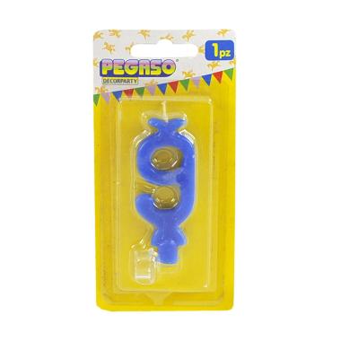 Candelina Compleanno N.9 Celeste |M2 Store