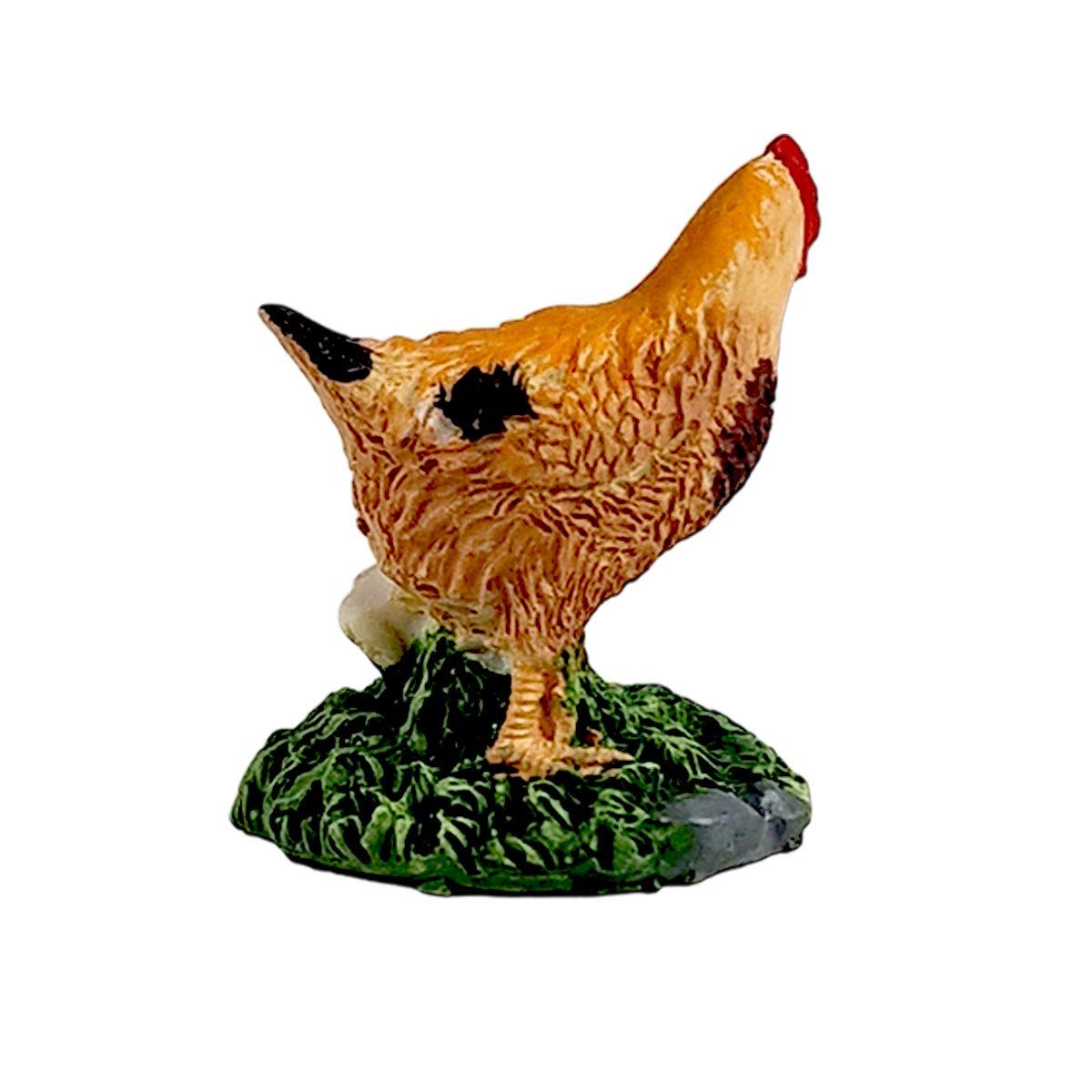 Gallina con Pulcino cm.3x4 | Rossi Rosa