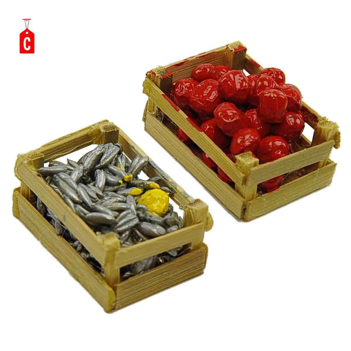 Cesta Alimenti Pesci cm.4x3xH2,5 | Rossi Rosa