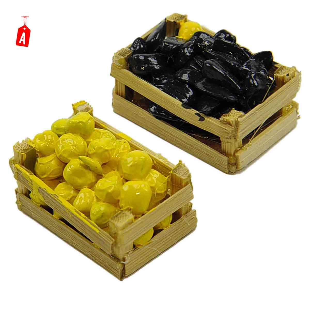 Cesta Alimenti Olive 4x3xH2,5 | Rossi Rosa