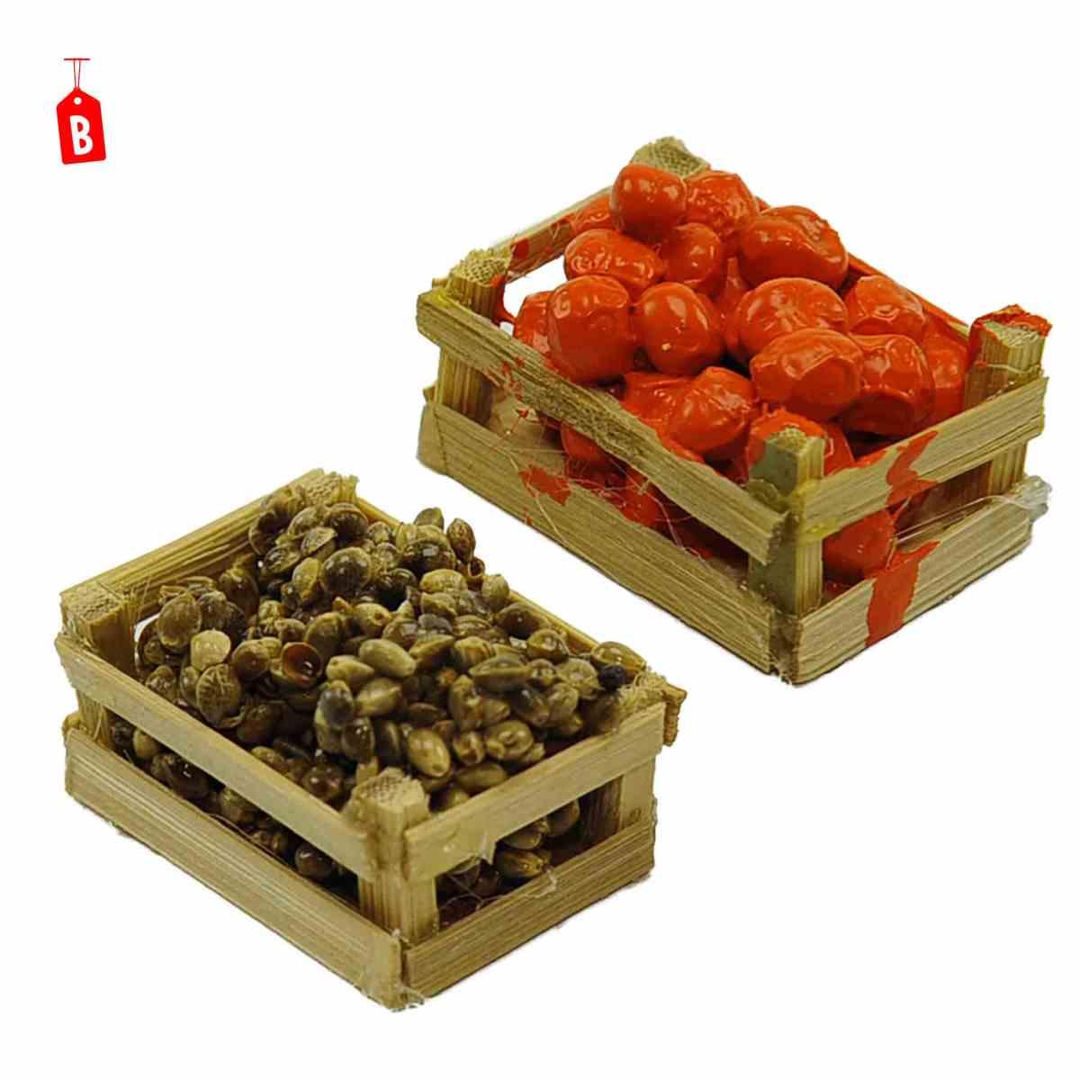 Cesta Alimenti Olive 4x3xH2,5 | Rossi Rosa