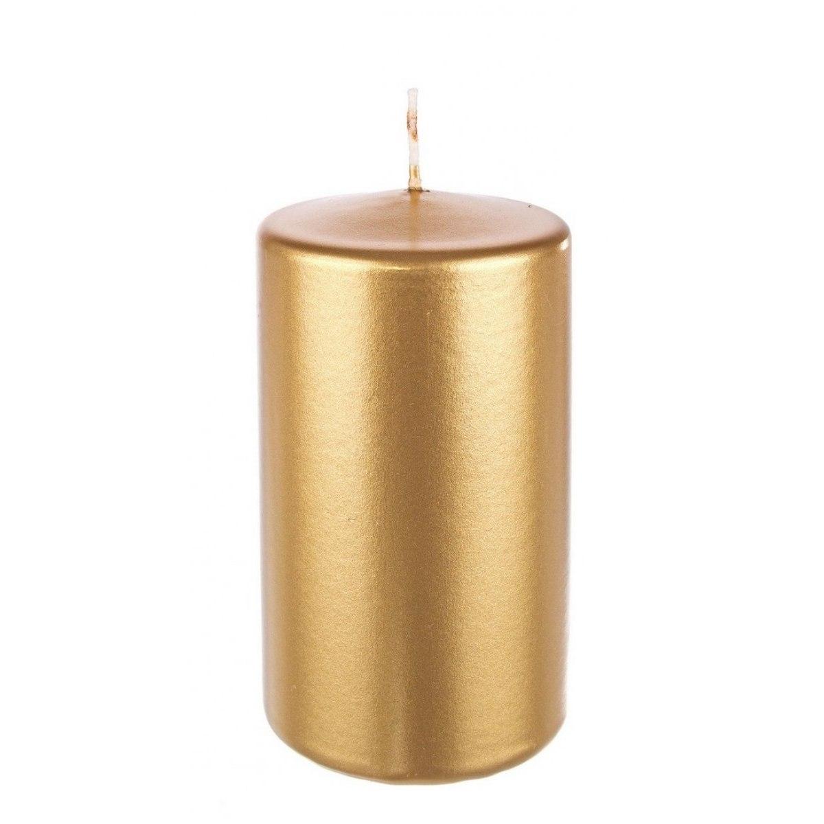 Candela cm.6X12 Cilindro Oro |Bizzotto