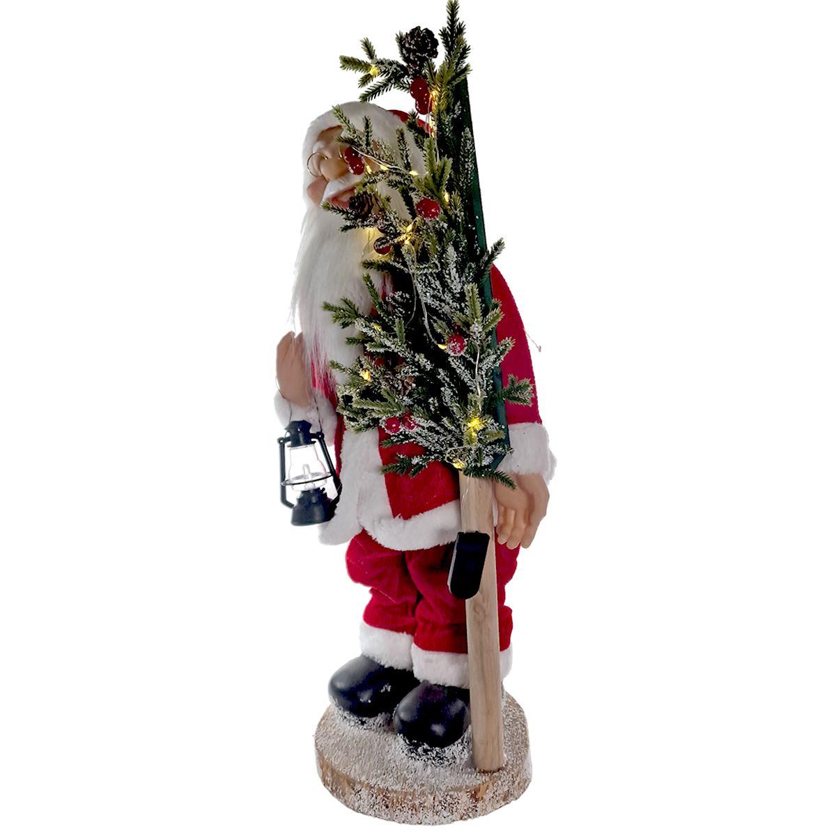 Babbo Natale cm.60 con Albero con Luci |Mazzeo