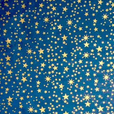 Carta Cielo con Stelle Blu Oro cm.70x100 | Moranduzzo