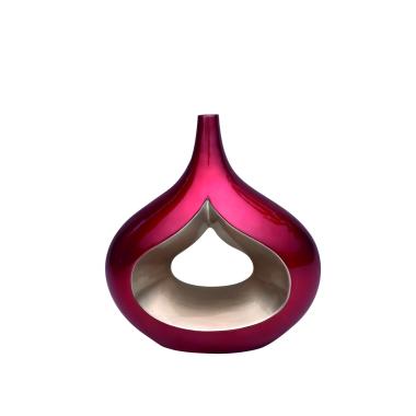 Vaso Ceramica Goccia Rosso Beige cm.36x40 | Ambienti Glamour