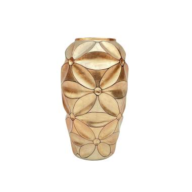 Vaso Ceramica Fiore Oro Metallic cm.Ã˜21x35 | Ambienti Glamour