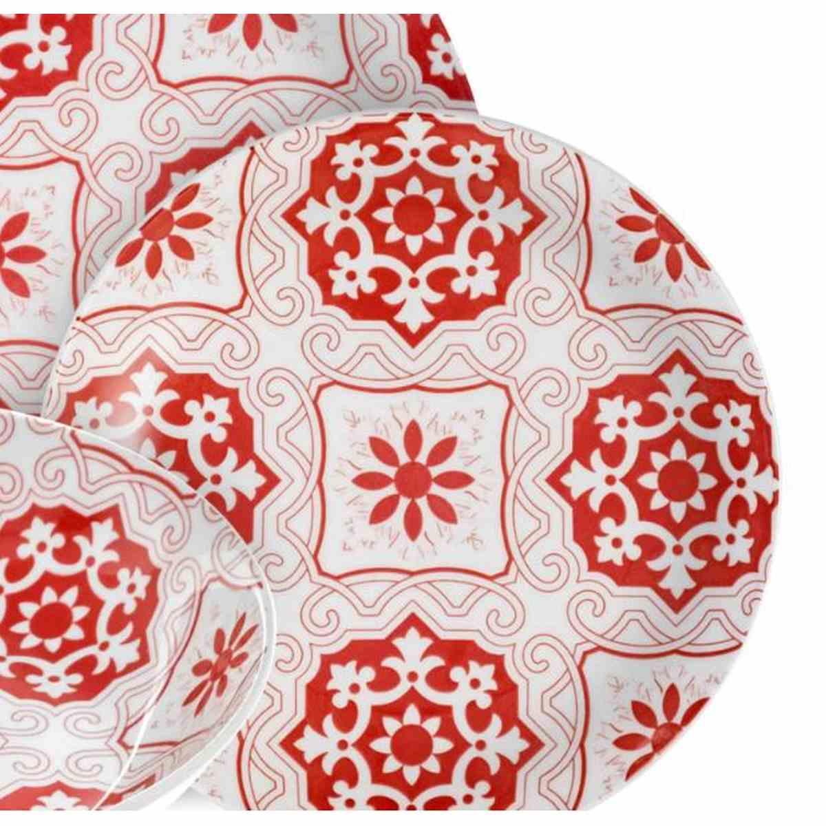 Piatti Servizio Tavola Set pz.18 Porcellana Kaleidos Lipari | Allreds