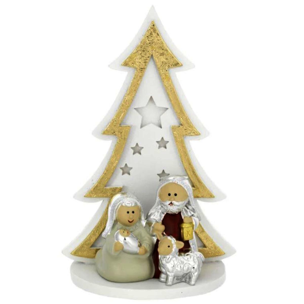 NativitÃ  cm.8,5 Stilizzata Bagutta con Albero |Bagutta