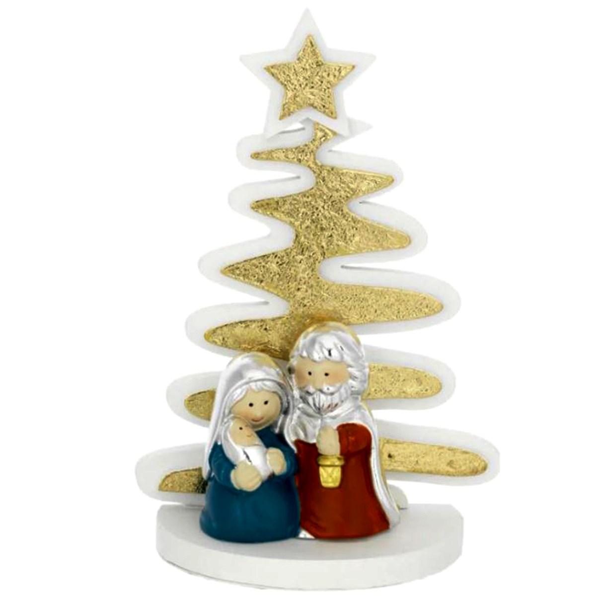 NativitÃ  cm.8,5 Stilizzata Bagutta con Albero |Bagutta