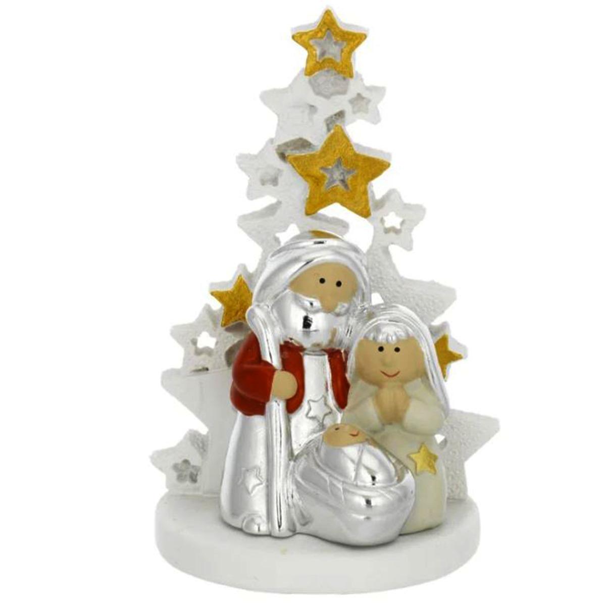 NativitÃ  cm.8,5 Stilizzata Bagutta con Albero |Bagutta