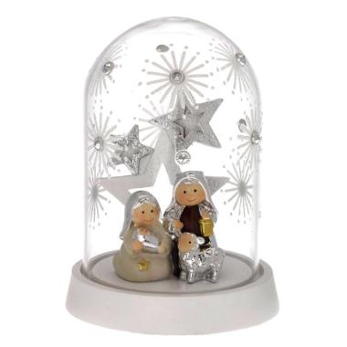 NativitÃ  cm.11,5 Stilizzata Bagutta con Cupola Vetro |Bagutta
