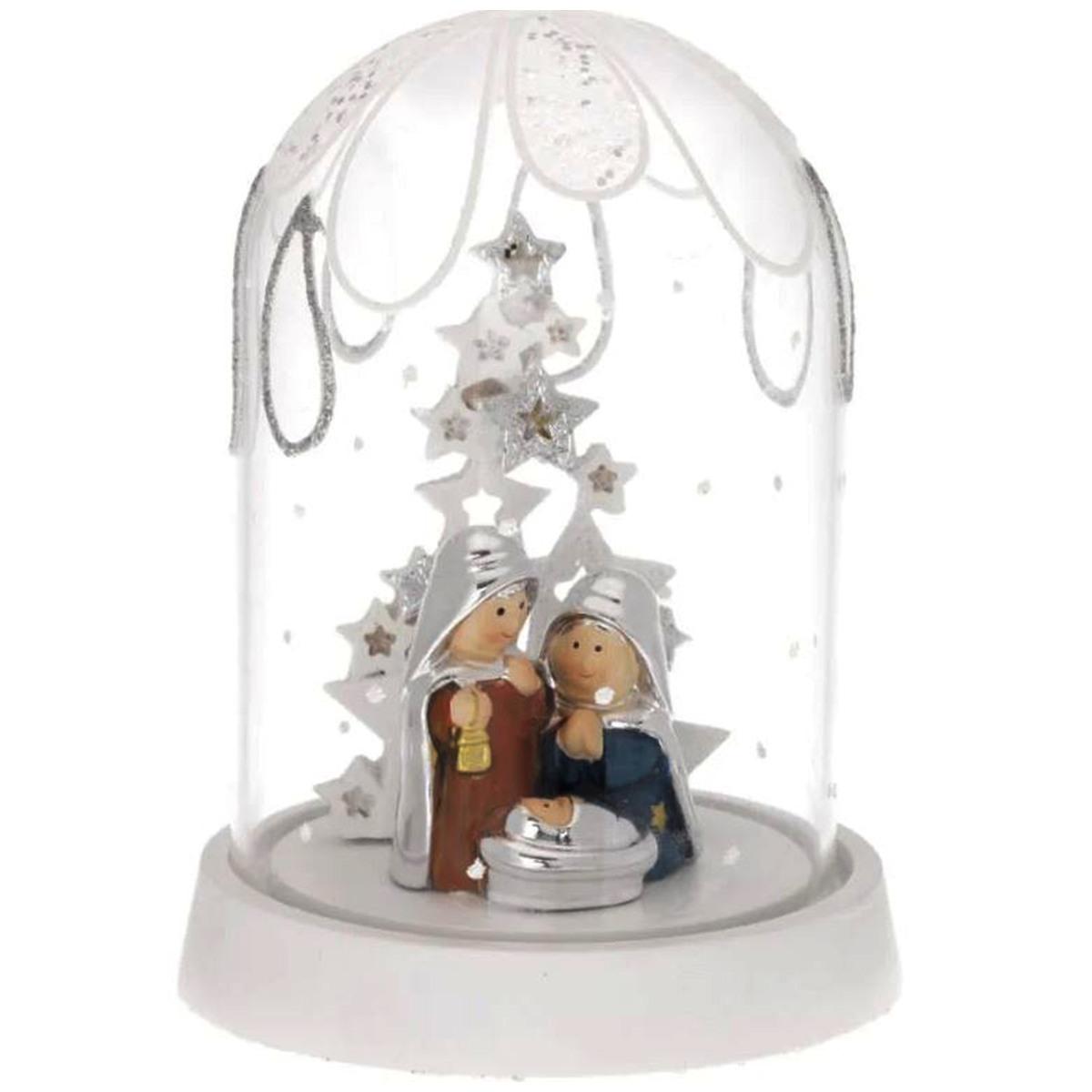 NativitÃ  cm.11,5 Stilizzata Bagutta con Cupola Vetro |Bagutta