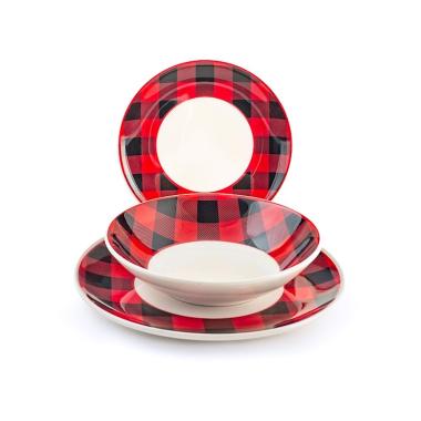 Piatti Servizio Tavola Set pz.18 NatalizioPorcellana Scotland | H&H