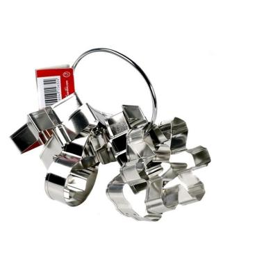 Formine Tagliabiscotti Natalizie Inox Set pz.8 |H&H