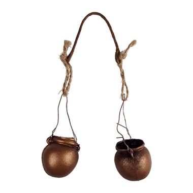 Anfore con Bastio Colore Bronzo mm.Ø20 Set pz.2 | Rossi Rosa