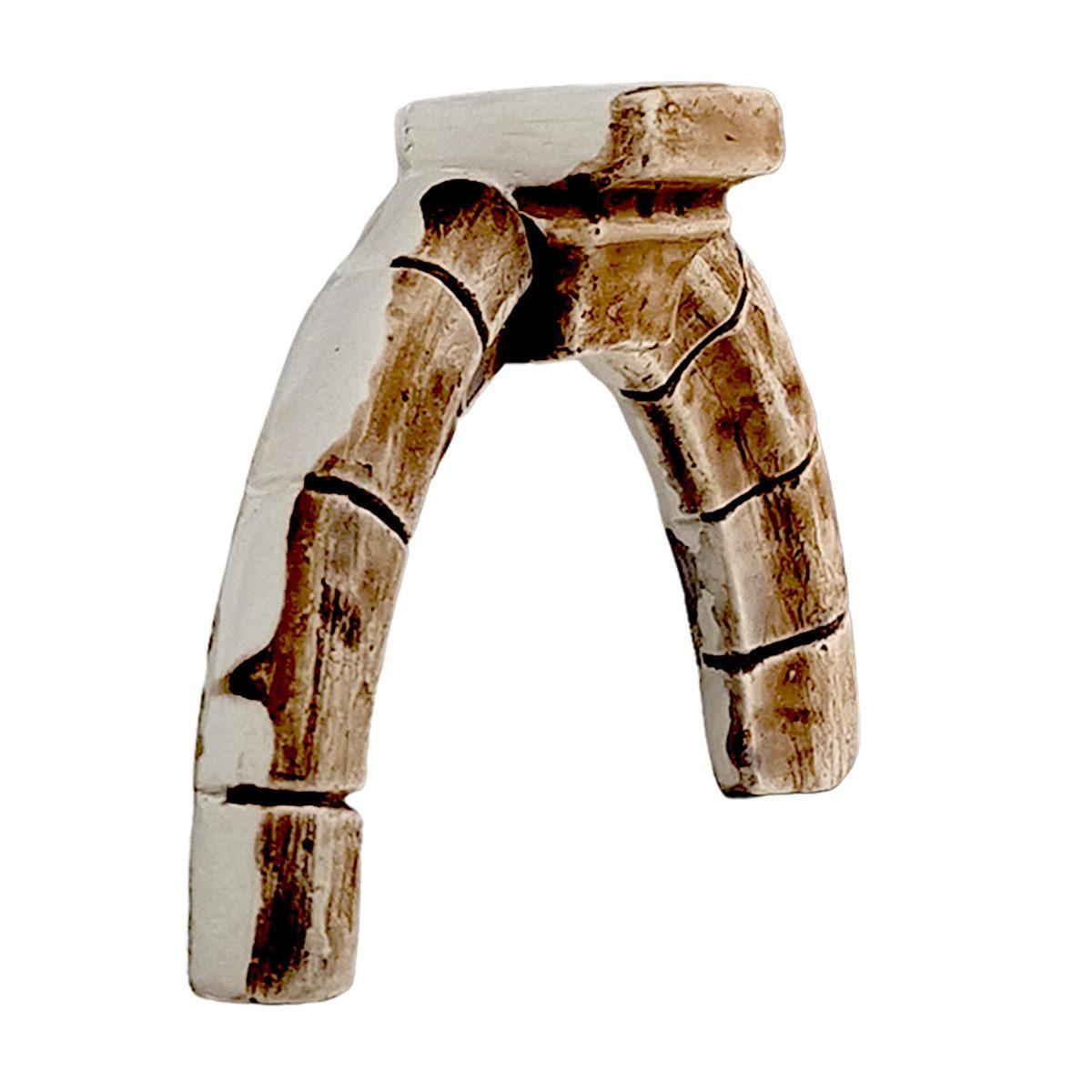 Volta a Arco con Chiave Anticato Gesso cm.26,5x1x2,5 | Rossi Rosa