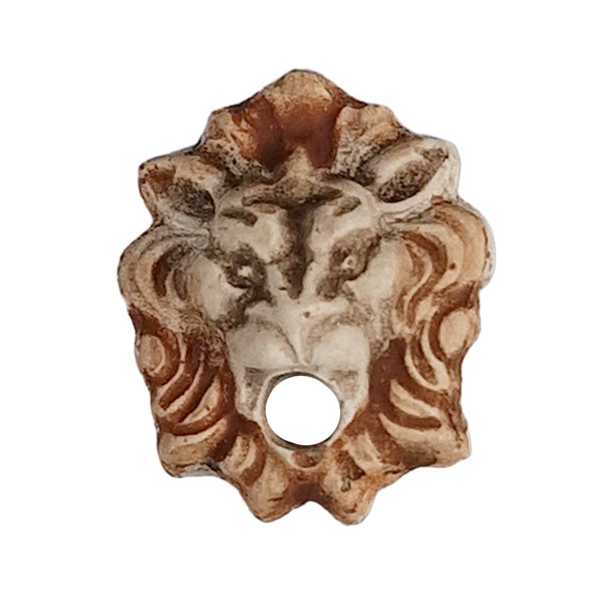 Testa Leone Piccola in Gesso cm.3x1x3,5 | Rossi Rosa