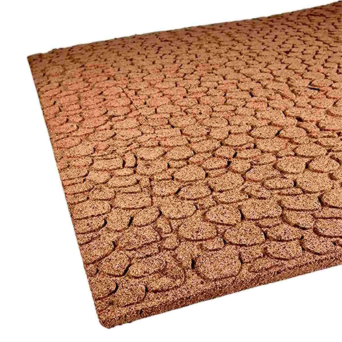 Pannello Sughero Pavimento Mosaico Tondo 100x50x1 | Rossi Rosa