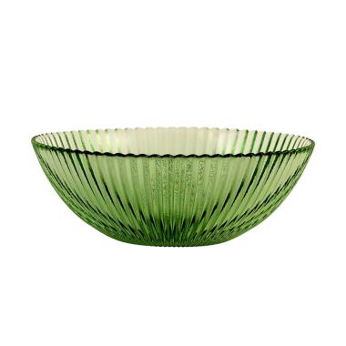 Ciotola Cucina Vetro Groove Verde cm.Ã˜13 |H&H