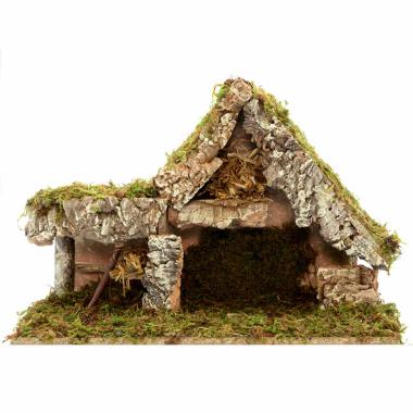 Capanna Legno 43x19xH27 con Mangiatoia e Scala | Euromarchi