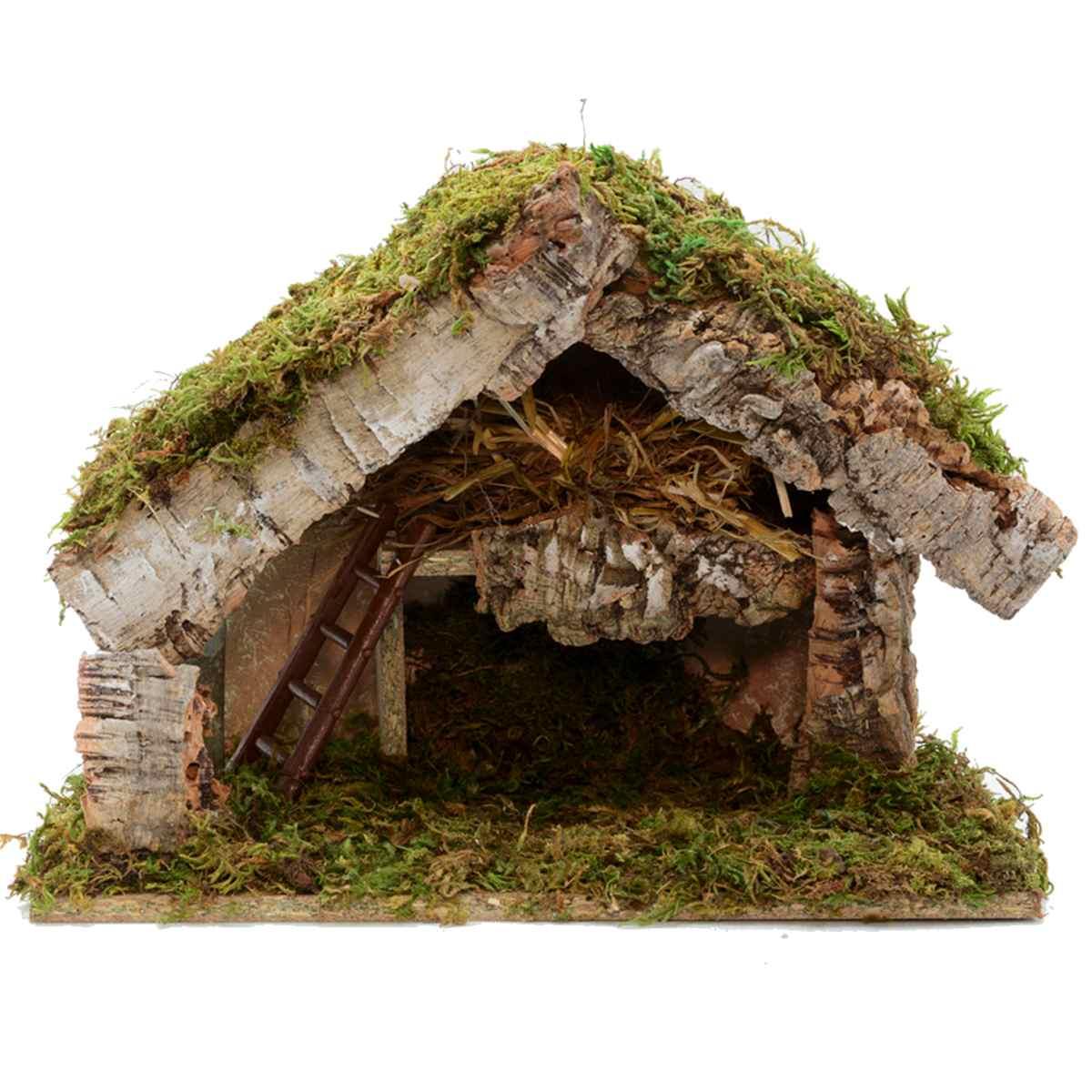 Capanna Legno 32X18xH24 con Mangiatoia e Scala | Euromarchi