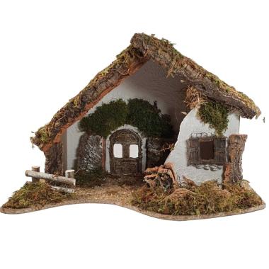 Capanna Legno 50x27xH32 con Portone e Finestra | Euromarchi