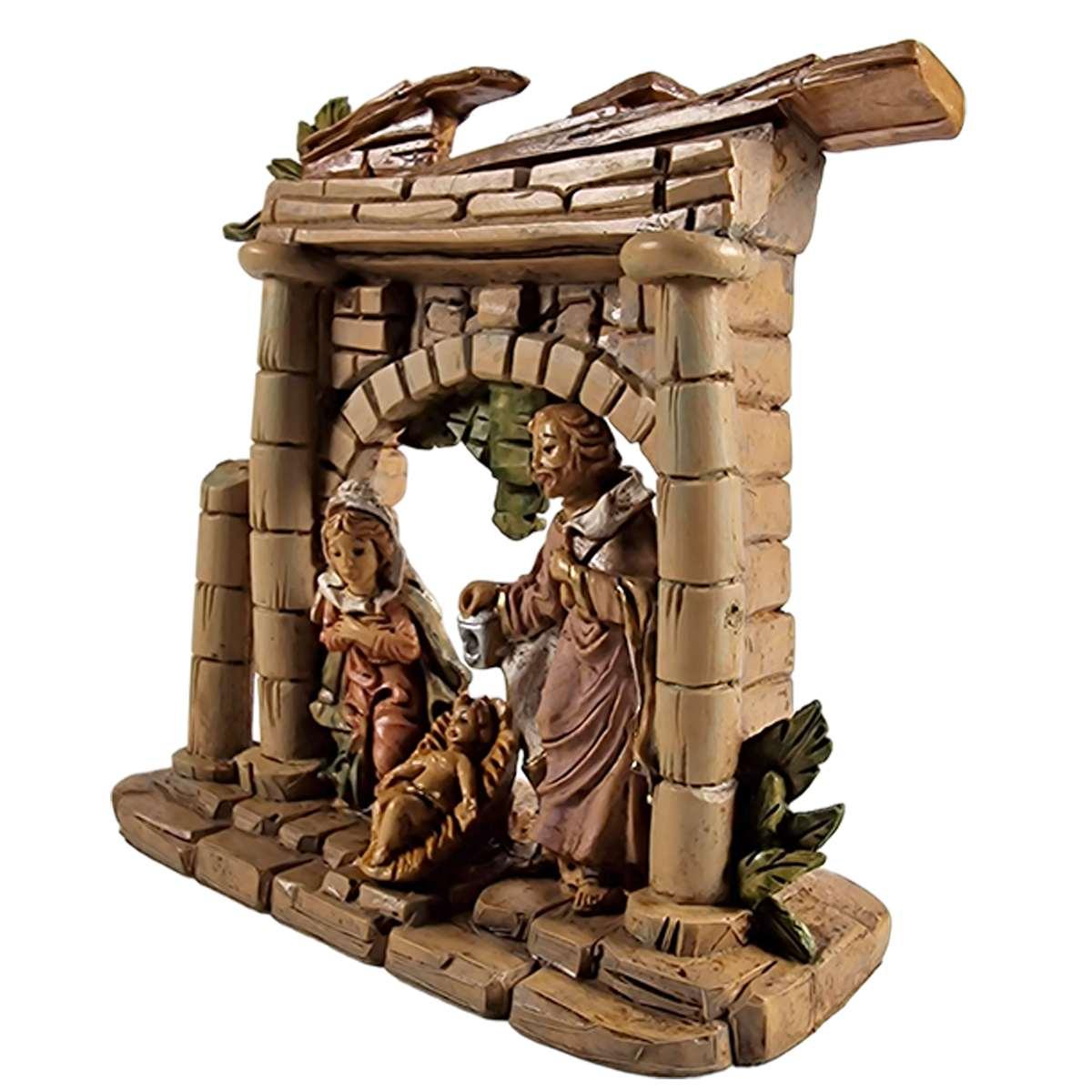 NativitÃ  cm.15 Gruppo Sacra Famiglia cm.14,5x6xH15 | Euromarchi