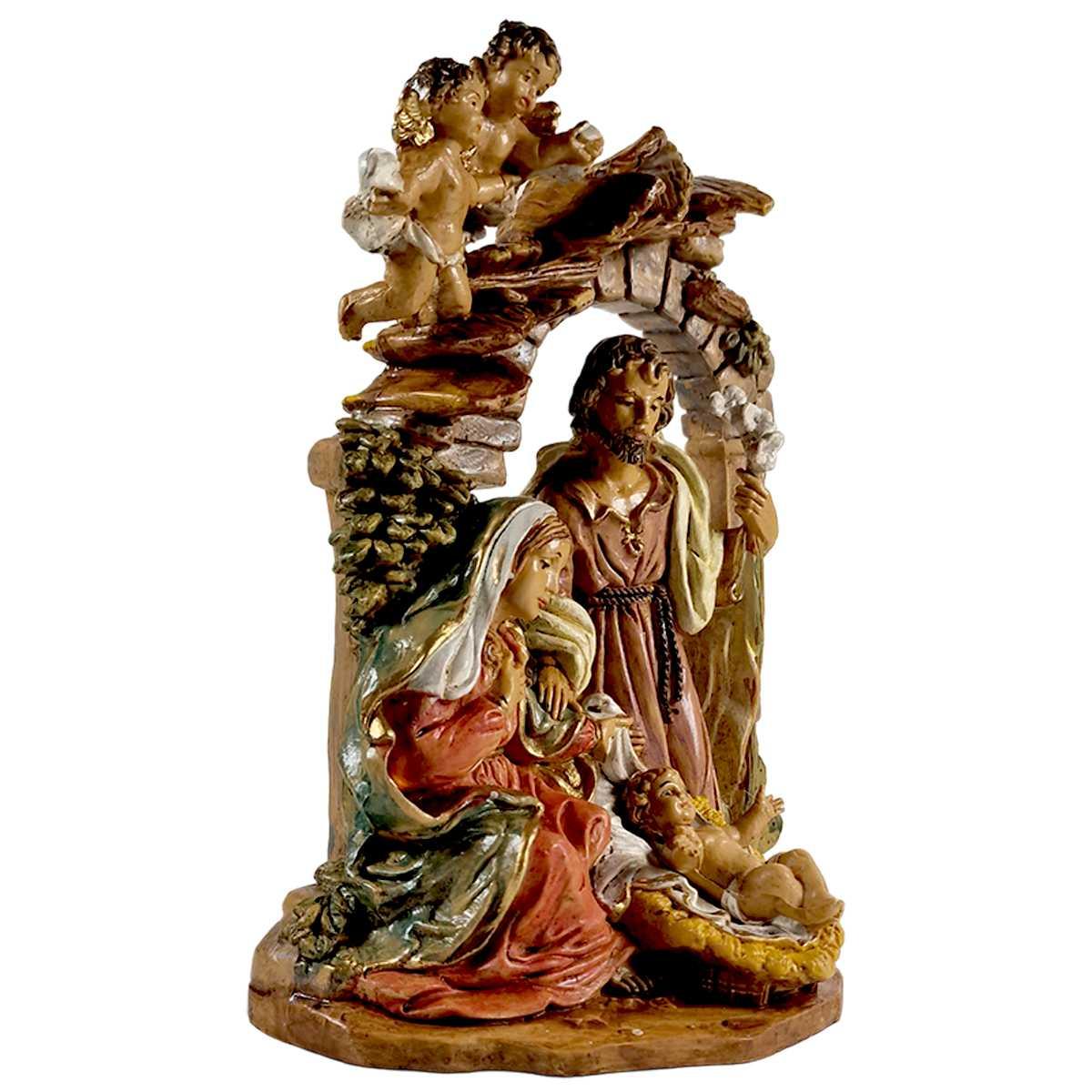 NativitÃ  cm.13 Gruppo Sacra Famiglia cm.14x9xH19 | Euromarchi