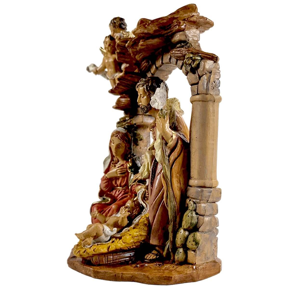 NativitÃ  cm.13 Gruppo Sacra Famiglia cm.14x9xH19 | Euromarchi