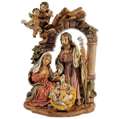 NativitÃ  cm.13 Gruppo Sacra Famiglia cm.14x9xH19 | Euromarchi