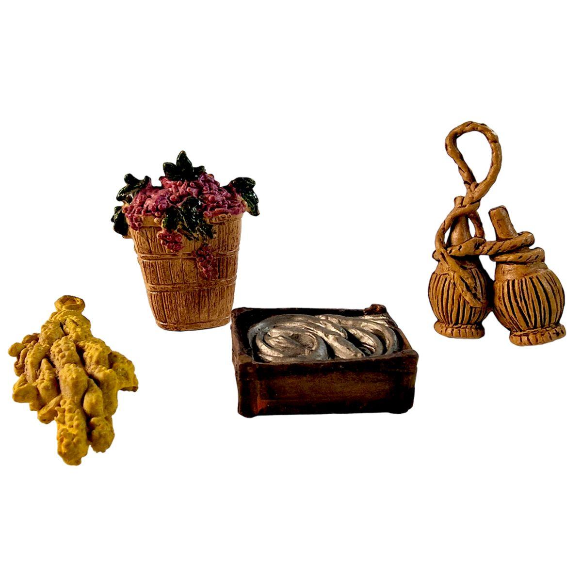 Accessori Fiaschi e Cesti con Alimenti Set pz.4 | Euromarchi