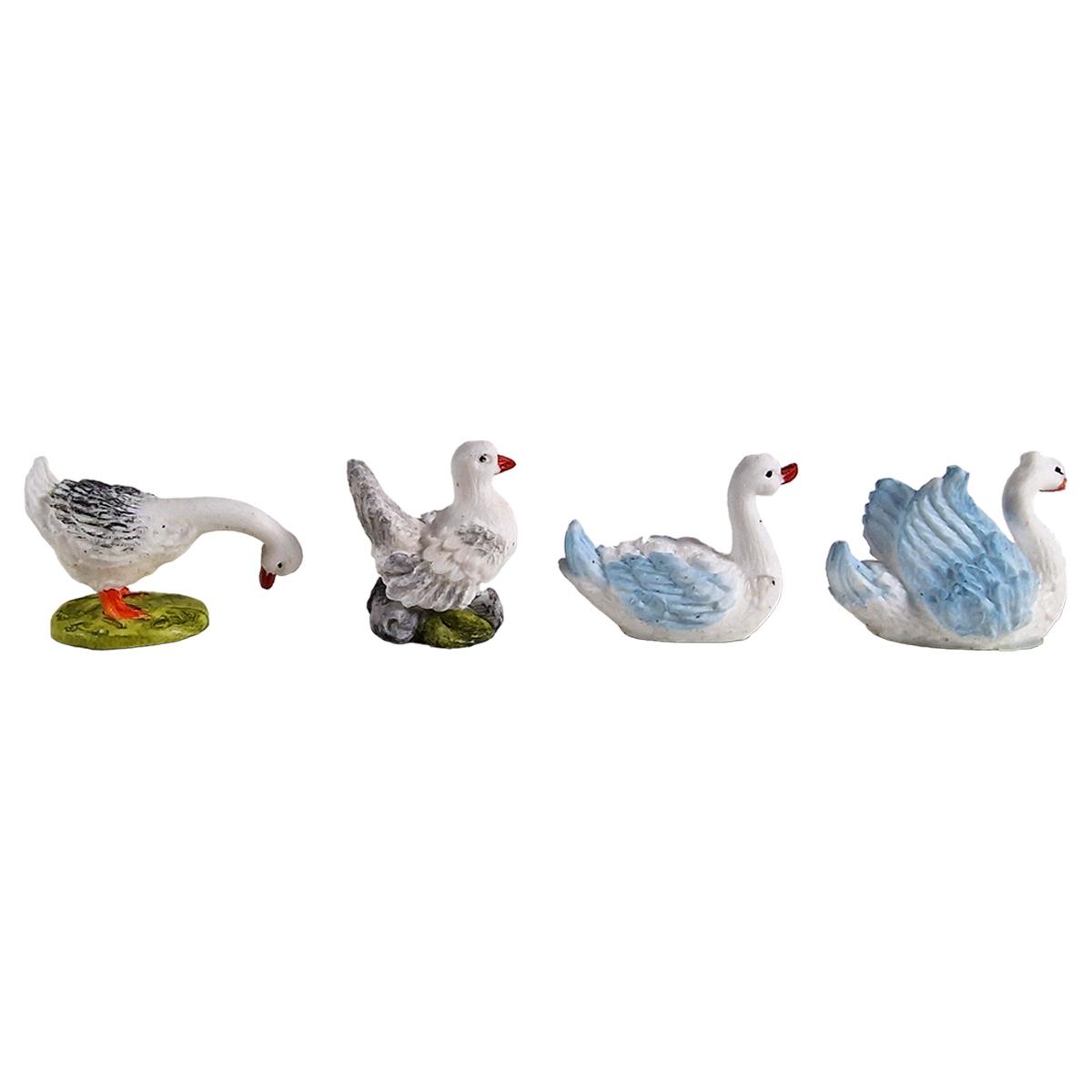 Animali Fattoria Gallo Cigno Papaera Gallina da cm.3 a 5 Set pz.9 | Euromarchi