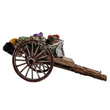 Carretto Legno con 2 Ruote Ortaggi cm.17x7xH9 | Euromarchi