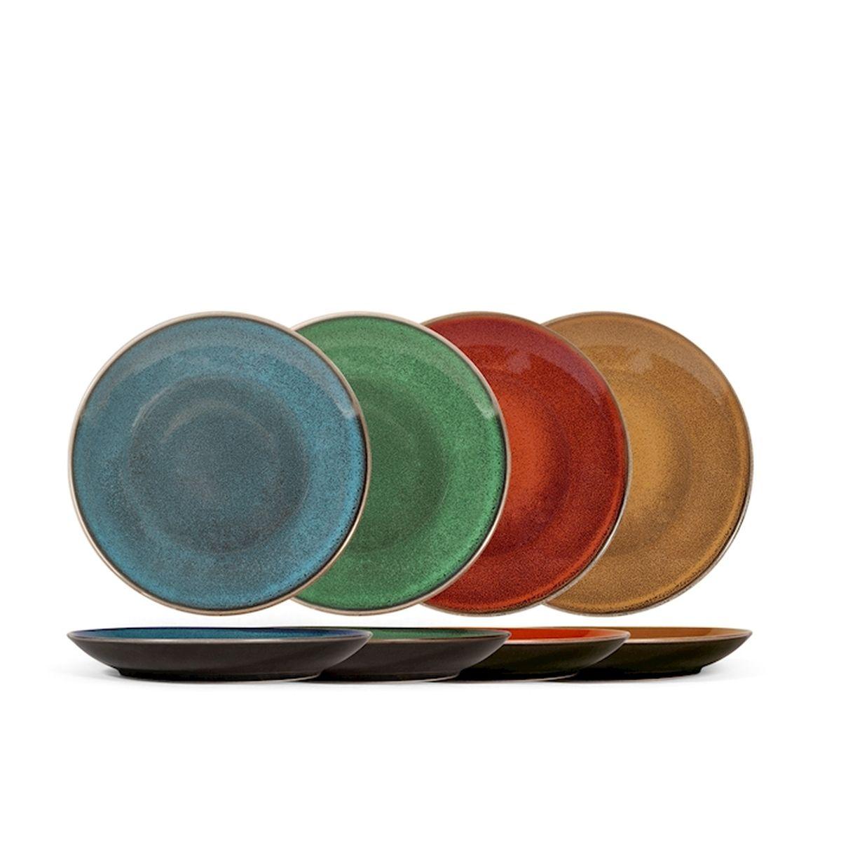 Piatto Tavola Porcellana Marrakesh Frutta Verde cm.Ã˜20,5 | H&H