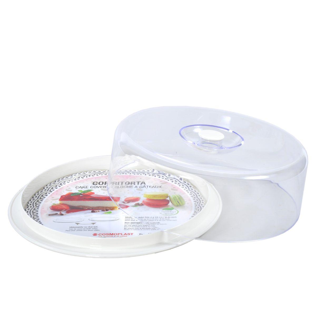 Porta Dolci cm.Ø26 Cosmoplast Bianco | Cosmoplast