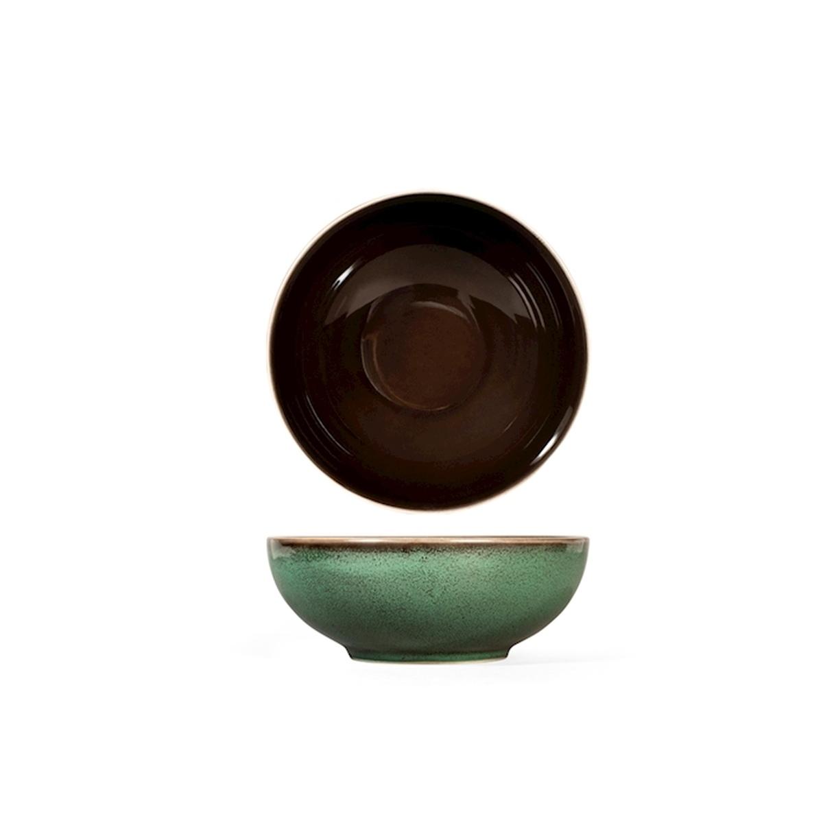 Piatto Tavola Porcellana Marrakesh Fondo Verde cm.Ã˜20,5 | H&H