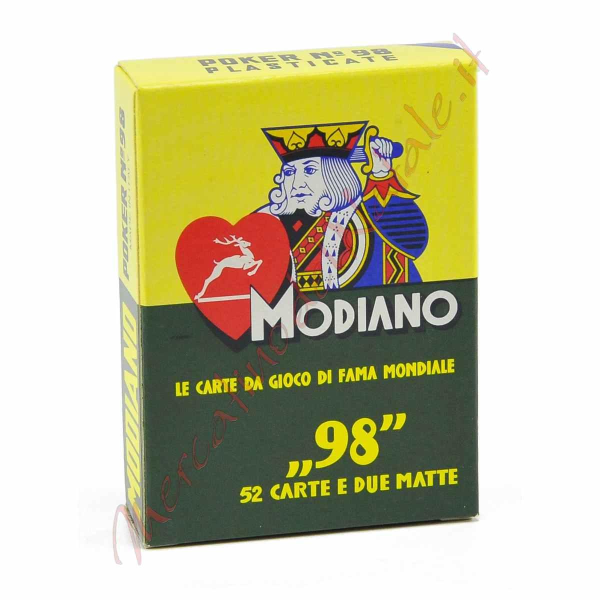 Carte Poker Modiano Blu (Confezione da 54 Carte) |M2 Store