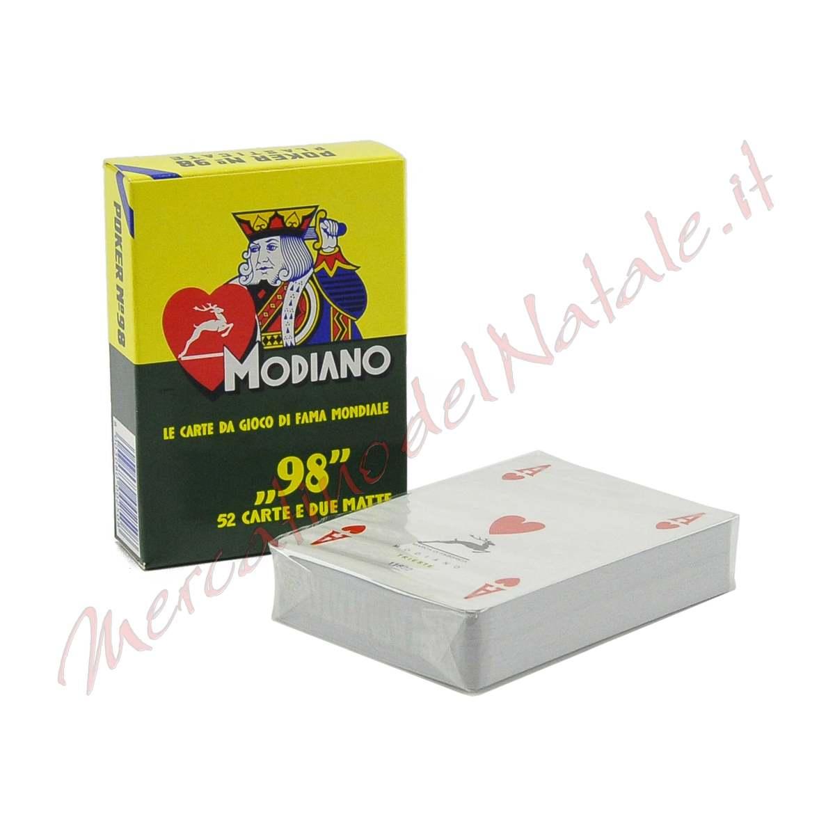 Carte Poker Modiano Blu (Confezione da 54 Carte) |M2 Store