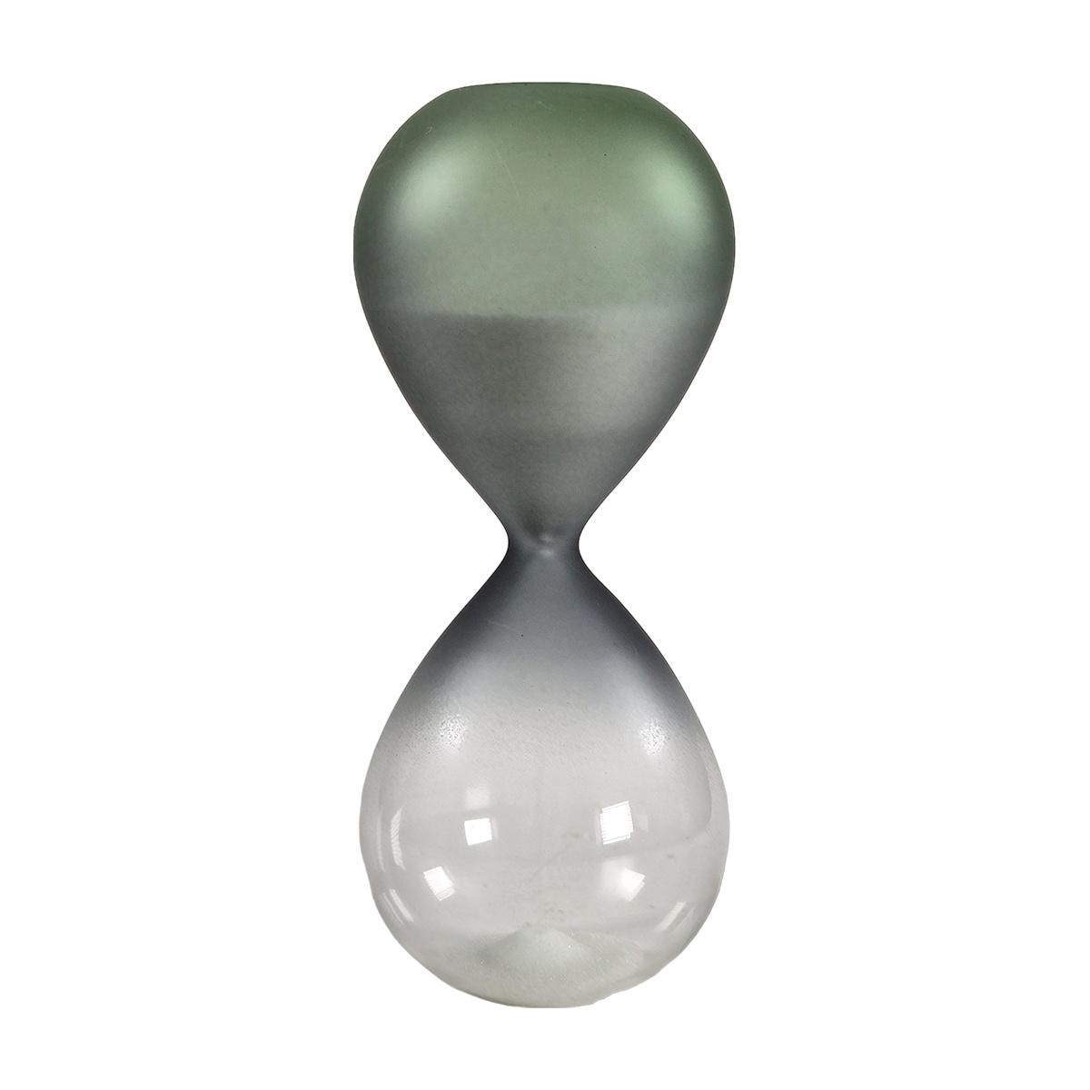 Clessidra Vetro Blu con Sabbia Bianca cm.Ã˜6x14 | Mascagni